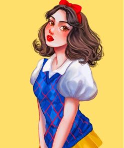 Aesthetic Modern Snow White Paint By Numbers