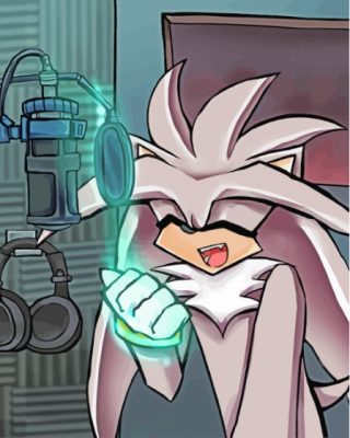 Aesthetic Silver The Hedgehog Paint By Numbers