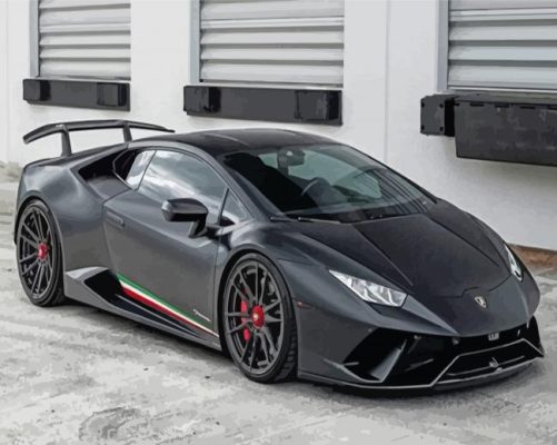 Aesthetic Black Lamborghini Paint By Numbers