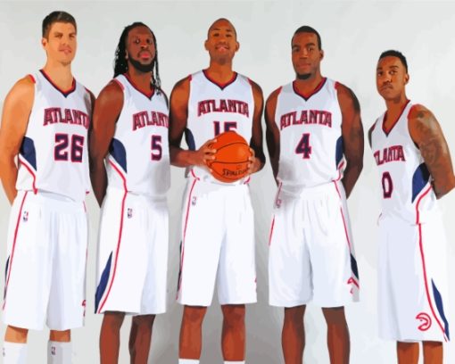 Atlanta Hawks Basketball Players Paint By Numbers