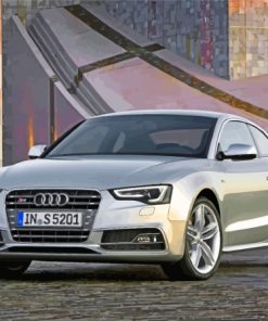 Audi S5 Grey Car Paint By Numbers