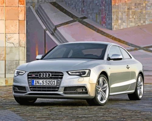 Audi S5 Grey Car Paint By Numbers