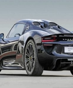 Black Porsche 918 Paint By Numbers