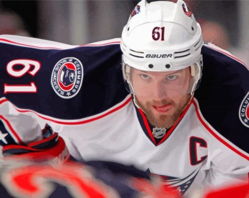 Columbus Blue Jackets Captain Richard Nash Paint By Numbers