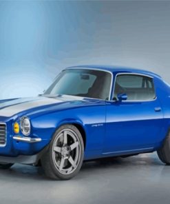 Cool 1970 Camaro Z28 Blue Paint By Numbers