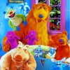 Cool Bear In Blue House Paint By Numbers