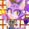 Cool Blaze The Cat Paint By Numbers