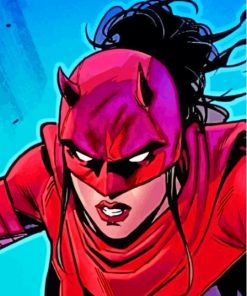 Cool Elektra Hero Paint By Numbers