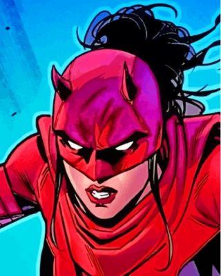 Cool Elektra Hero Paint By Numbers