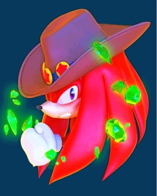 Cool Knuckles The Echidna Paint By Numbers