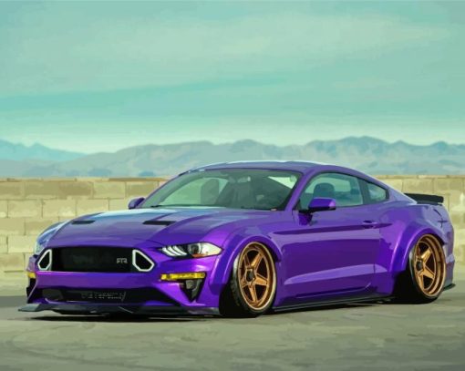 Cool Purple Car Paint By Numbers