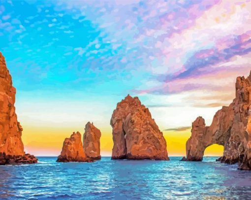 Cool Cabo San Lucas Paint By Numbers