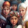 Cute Fairy Angels Paint By Numbers