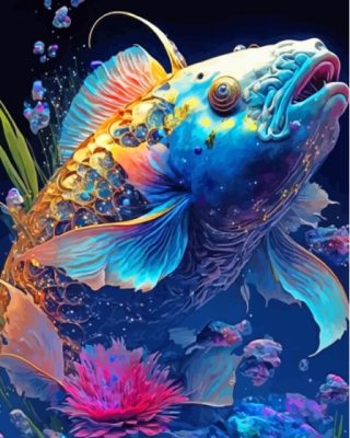 Cute Tropical Fish Paint By Numbers