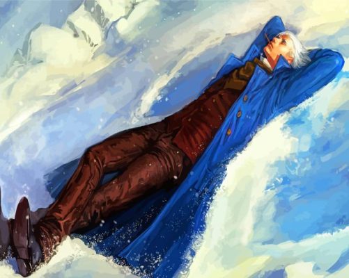 Fantasy Man Snow Angel Paint By Numbers