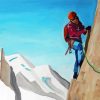 Girl Climbing Mountain Art Paint By Numbers