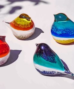 Glass Birds Paint By Numbers