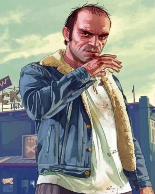 Grand Theft Auto V Trevor Philips Paint By Numbers