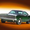 Green 1968 Dodge Charger Paint By Numbers