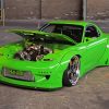 Green Mazda Rx7 Paint By Numbers