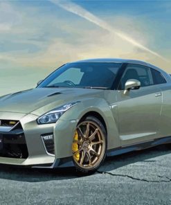 Grey Skyline Gtr Car Paint By Numbers