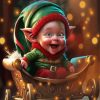 Happy Baby Christmas Elf Paint By Numbers