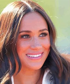 Meghan Markle Smiling Paint By Numbers