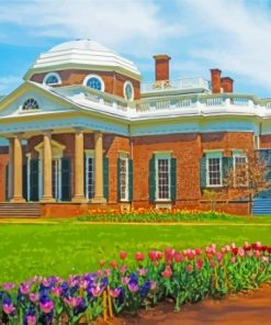 Monticello Historical Landmark Paint By Numbers