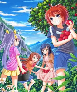 Non Non Biyori With Apples Paint By Numbers