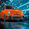 Orange Abarth Paint By Numbers