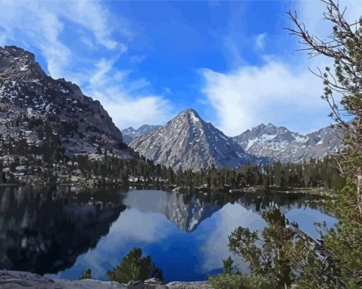 Pacific Crest Trail Landscape Paint By Numbers