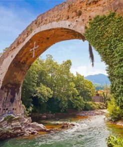 Roman Bridge Asturias Paint By Numbers