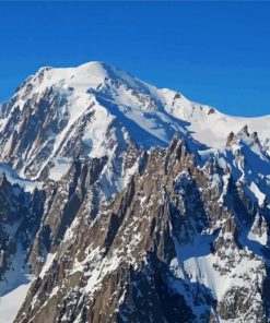 Snowy French Alps Mountain Paint By Numbers