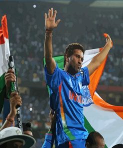 The Indian Sachin Tendulkar Paint By Numbers