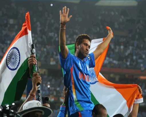 The Indian Sachin Tendulkar Paint By Numbers