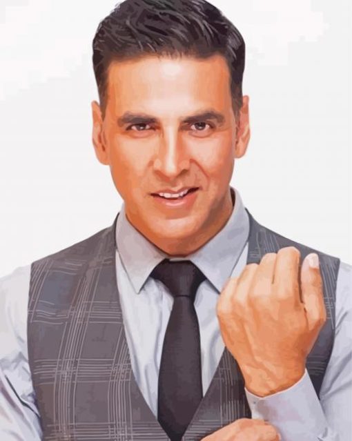 The Indian Actor Akshay Kumar Paint By Numbers