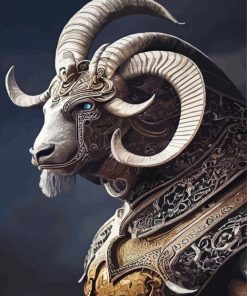 The Warrior Goat Paint By Numbers