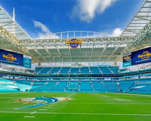 USA Florida Hard Rock Stadium Paint By Numbers