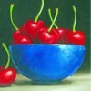 Vintage Bowl Of Cherries Paint By Numbers