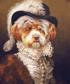 Vintage Victorian Dog Paint By Numbers