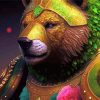 Warrior Bear Paint By Numbers