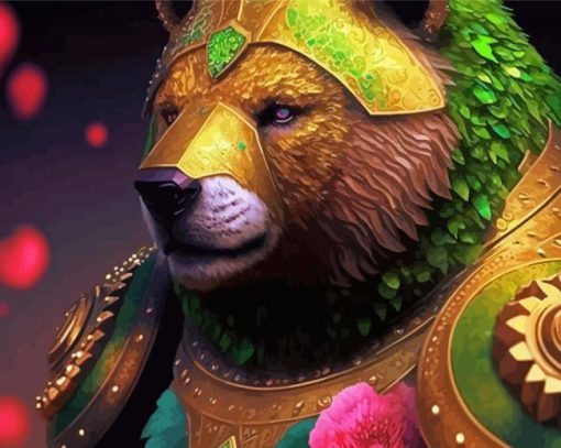 Warrior Bear Paint By Numbers