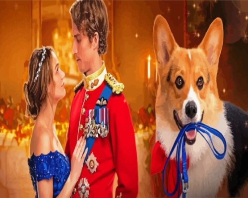 A Royal Corgi Christmas Paint By Numbers