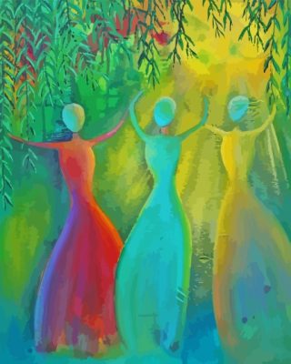 Abstract Women Dancing Paint By Numbers