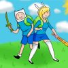 Adventure Time Finn Mertens And Fionna Paint By Numbers