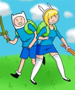 Adventure Time Finn Mertens And Fionna Paint By Numbers