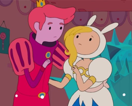 Adventure Time Fionna And Cake Prince Gumball Paint By Numbers