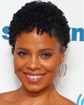 American Actress Sanaa Lathan Paint By Numbers