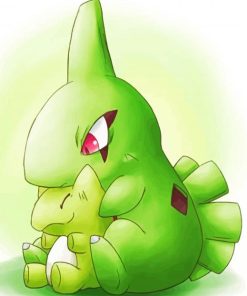 Anime Pokemon Larvitar Paint By Numbers