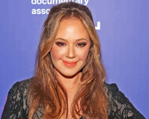 Beautiful Actress Leah Remini Paint By Numbers